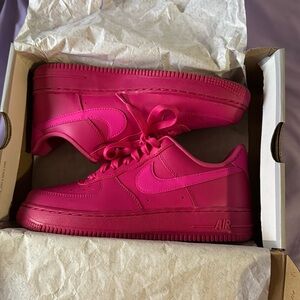 Pink Nike Air Force 1 size 7
